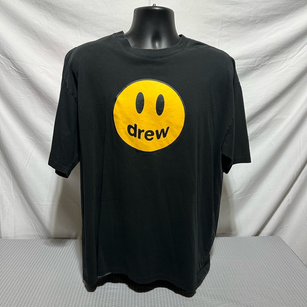 Drew Black T-Shirt with Yellow Graphic